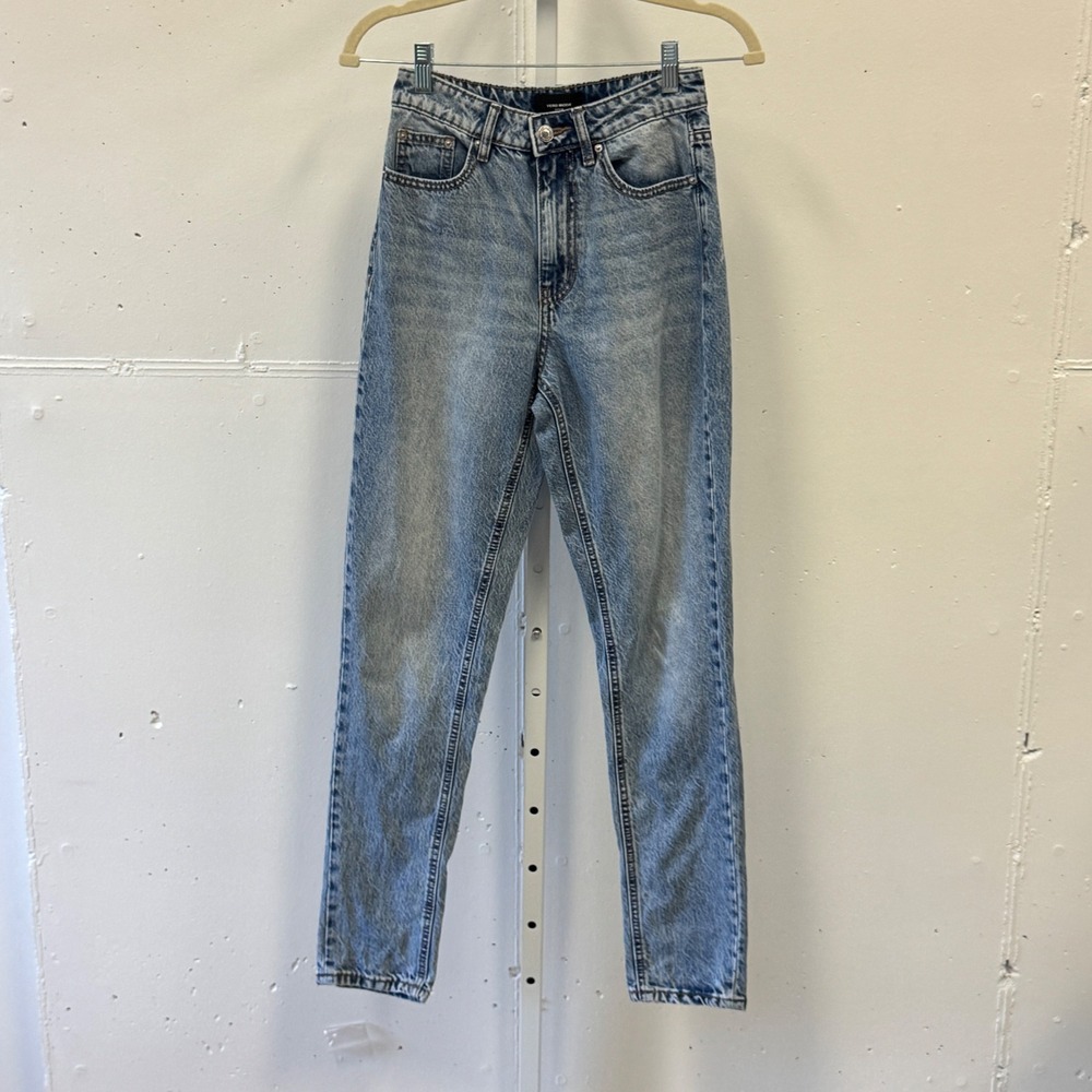 Vero Moda Joana HR Regular Tapered Jeans Light Wash Blue Denim W25 L32 10229900